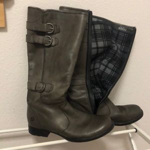 Born gray tall boots